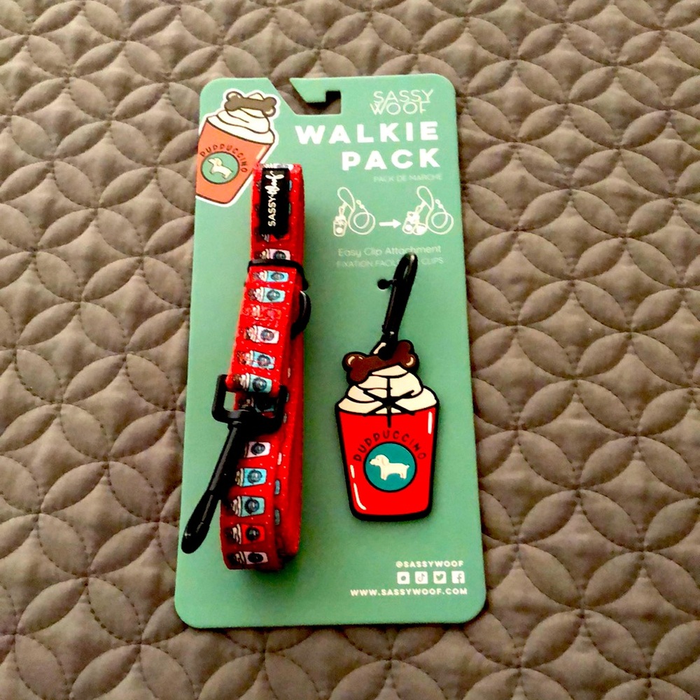 Dog Walkie Pack- Leash & Poop Bag Holder Clip!